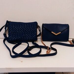 - 2 blue crossbody bag